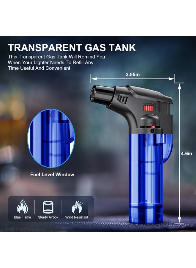 High Power Gas Torch Lighter – Adjustable Blue Flame Torch (Butane NOT Included) - Image 3